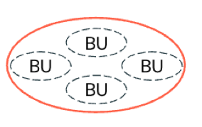 Centralized governance model.