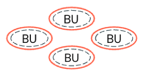 Decentralized governance model.