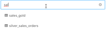 Filter tables