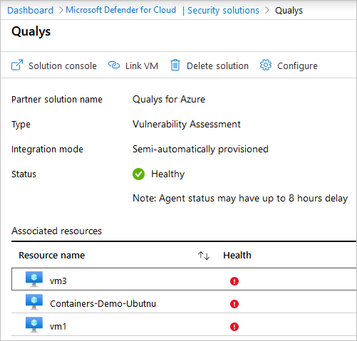 Screenshot that shows the a sample partner soltion and the details of that solution.