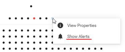 Screenshot of the Show Alerts view.