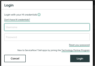 Sign in to the application with your credentials.