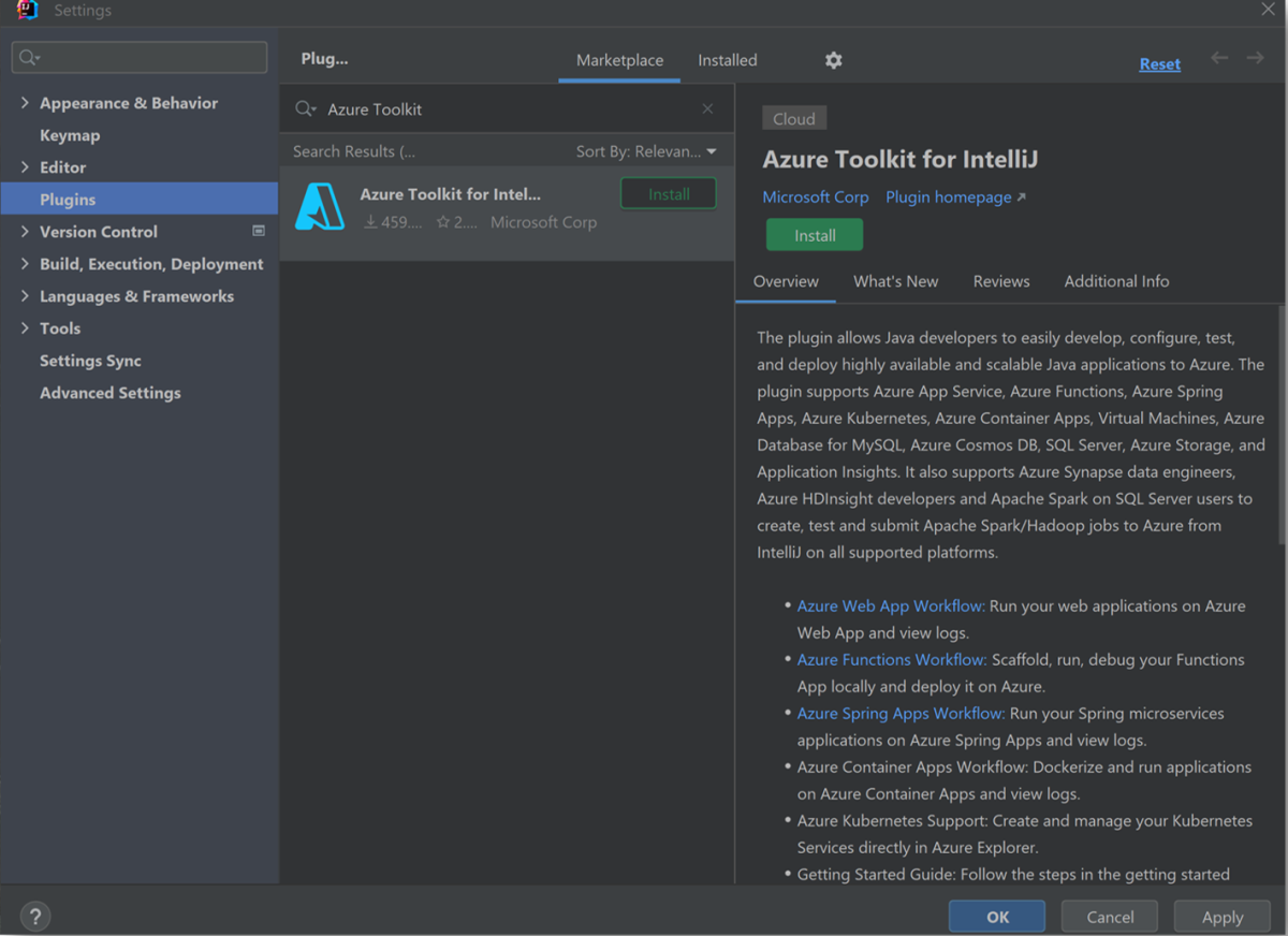 install-the-azure-toolkit-for-intellij-microsoft-learn