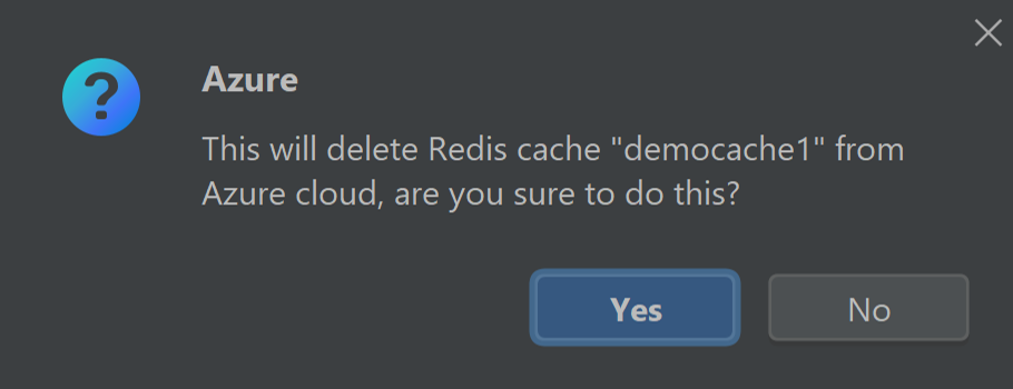 Delete Redis cache prompt