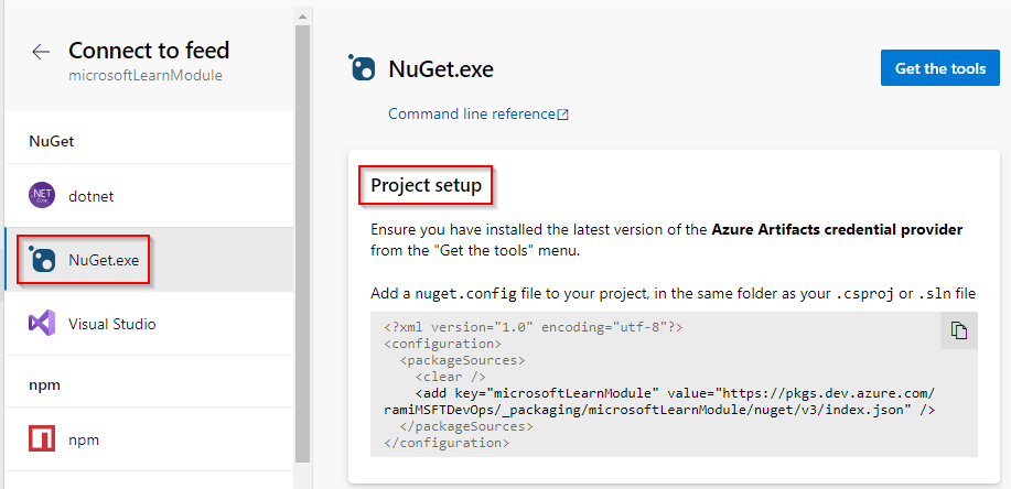 use-packages-from-nuget-azure-artifacts-microsoft-learn