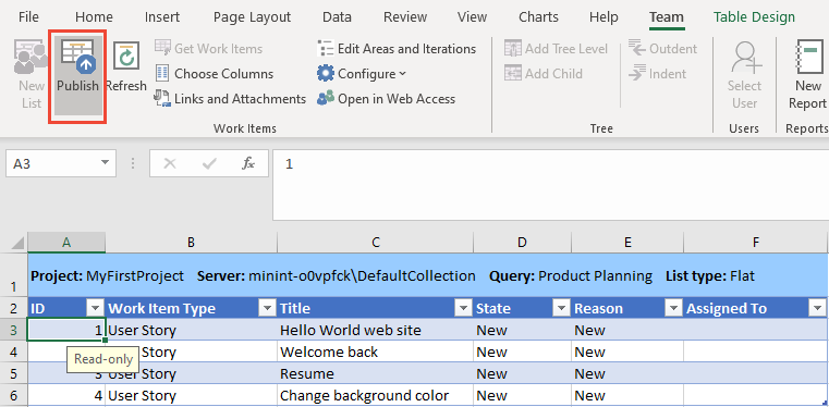 Import Work Items From Excel To Azure Devops