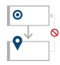 Screenshot that shows a conceptual diagram of the Affected by link type.