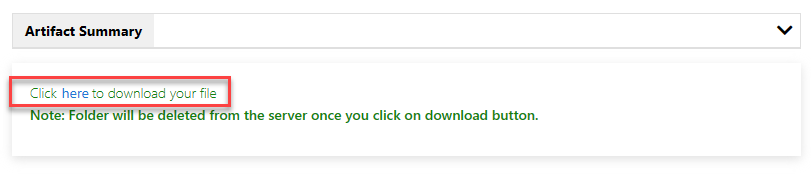 Screenshot showing where to select to download your file.