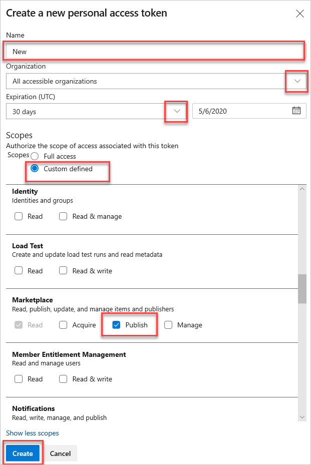 publishing-and-packaging-an-extension-from-the-command-line-azure