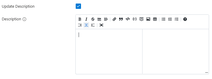 Screenshot that shows how to configure the Azure DevOps pool description.
