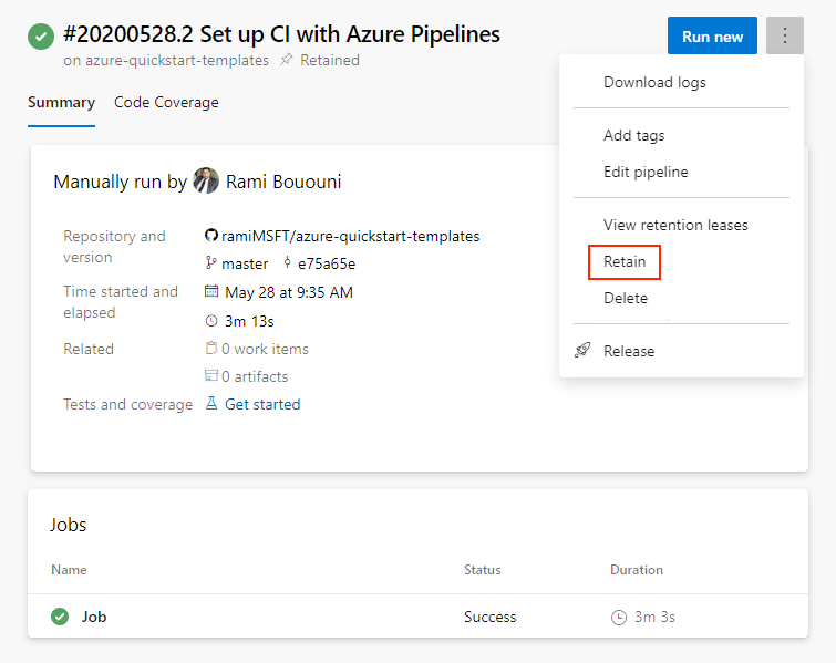 Retention policies for builds, releases, and test - Azure Pipelines ...