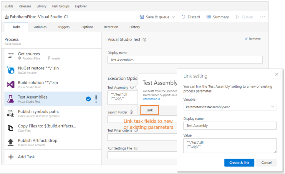 Shows task. Input task. MTL_parameters process_enabled_Flag.