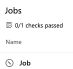 Screenshot showing failed approval check.