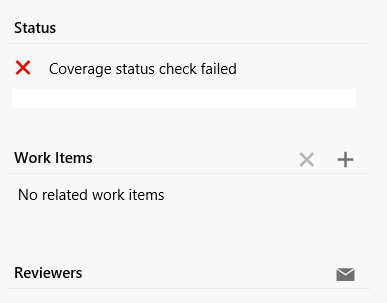 Screenshot showing coverage status check.