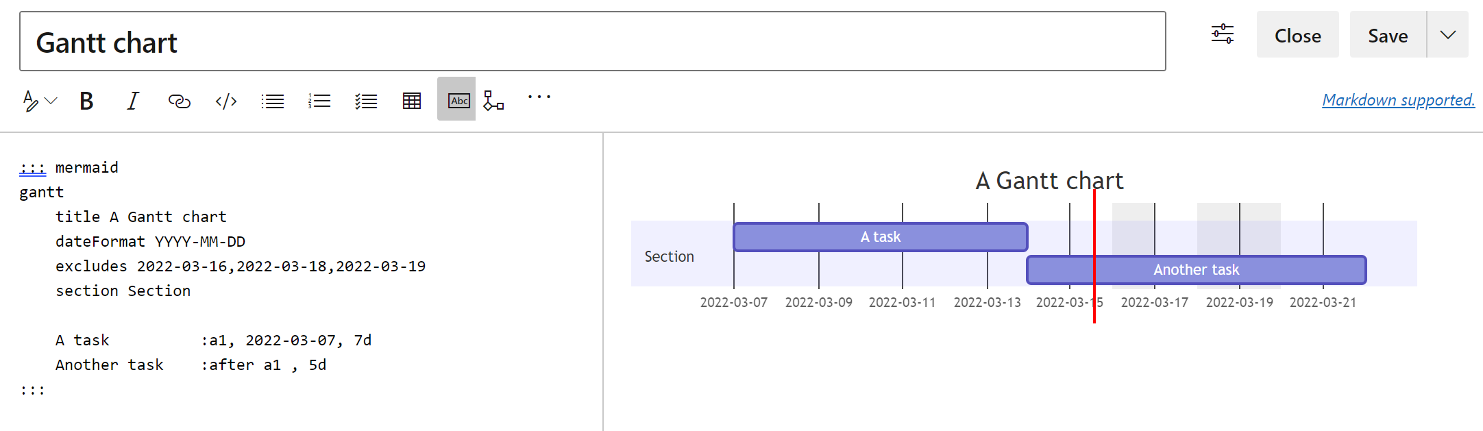 Markdown syntax for files, widgets, wikis - Azure DevOps