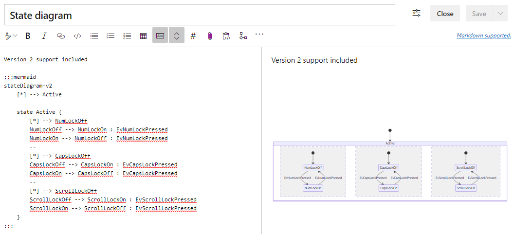 Markdown syntax for files, widgets, wikis - Azure DevOps