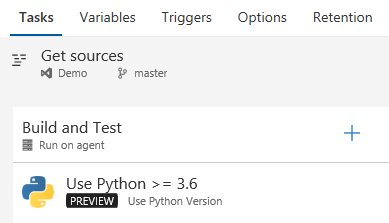 Use Python task