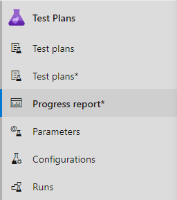 Progress report for Test Plans.