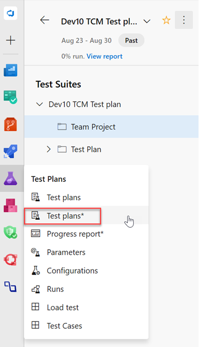 Add test cases in bulk using the Test Plans page grid.
