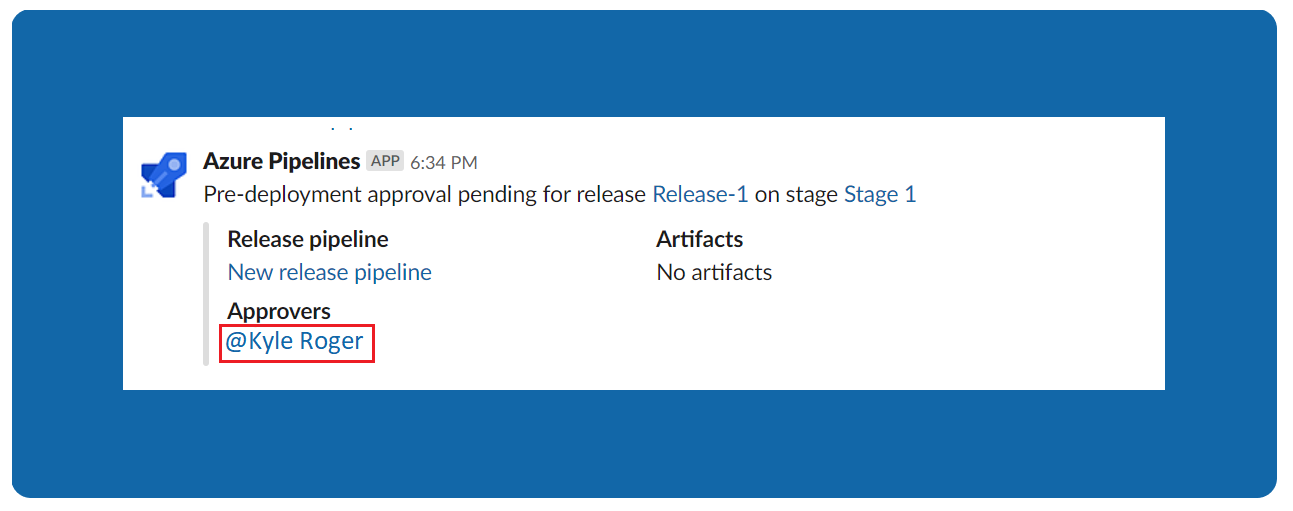 Release deployment waiting for approval.