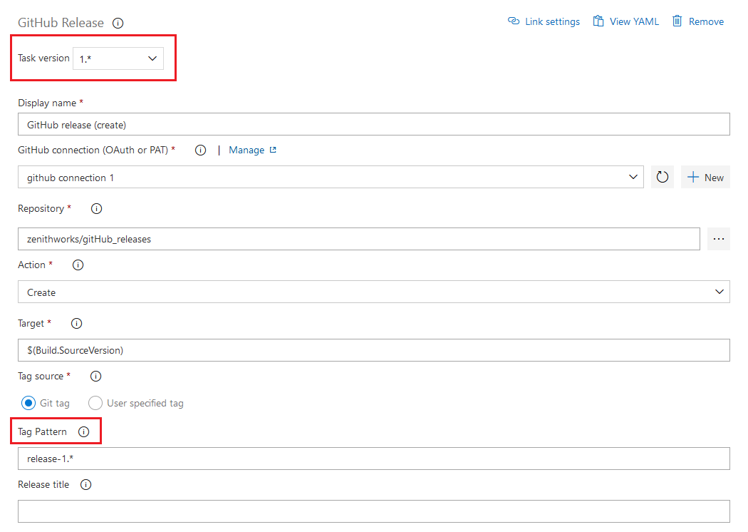 GitHub release task enhancements.