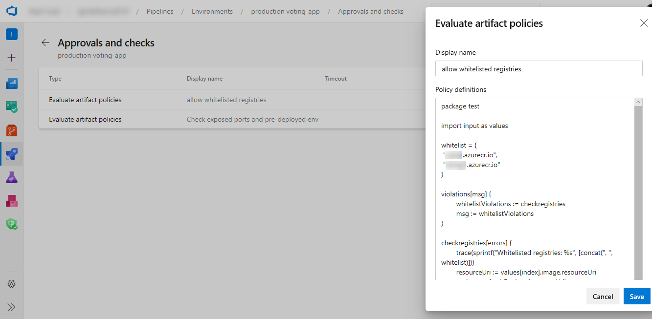 Evaluate artifact check.