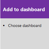 Screenshot of conceptual add to dashboard tasks.