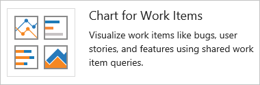 Screenshot of Chart work item query widget.