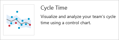 Screenshot of Cycle time widget.