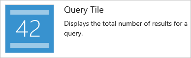 Screenshot of Query tile widget.