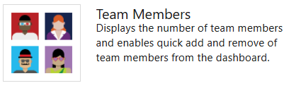 Screenshot of Team members widget.