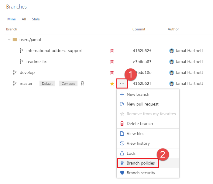 Git branch policies and settings - Azure Repos | Microsoft Learn