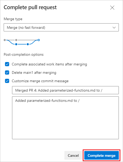 Complete, abandon, or revert pull requests - Azure Repos | Microsoft Learn