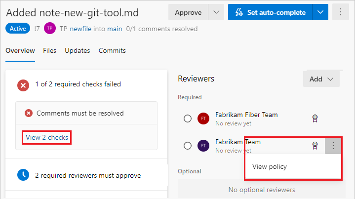 Complete, abandon, or revert pull requests - Azure Repos | Microsoft Learn