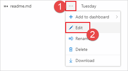 Screenshot showing the Edit button in the context menu.
