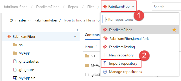 Import a Git repo into your project - Azure Repos | Microsoft Learn