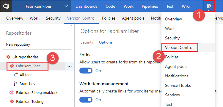 Azure repository limits