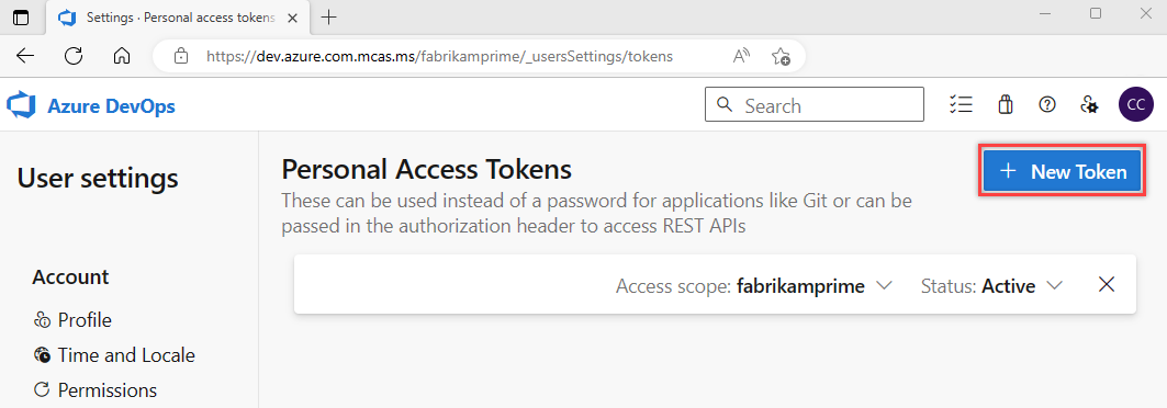 Use personal access tokens - Azure DevOps | Microsoft Learn