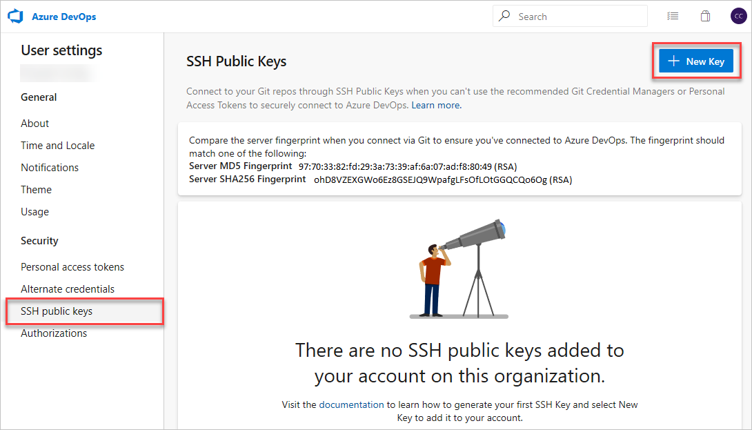 Use SSH key authentication - Azure Repos | Microsoft Learn