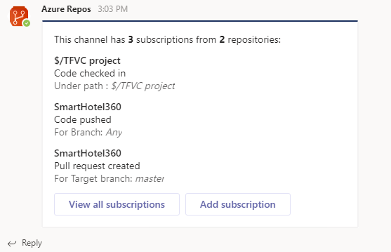 View subscriptions