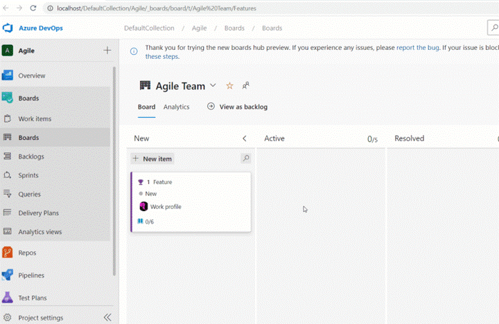 Gif to demo Assigned To children in Kanban cards