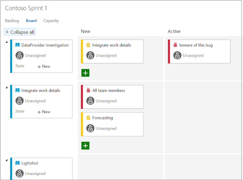 Expand collapse Task board