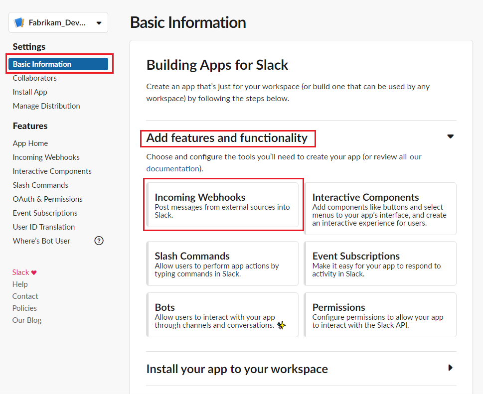 Create a service hook with Slack - Azure DevOps | Microsoft Learn