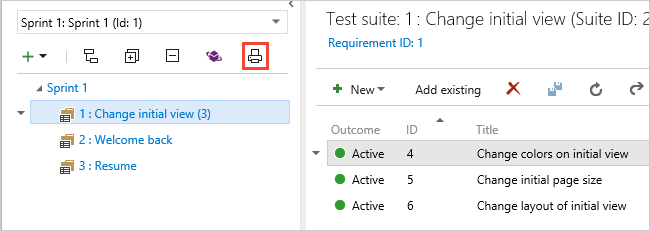 Right-click a test suite, and choose Export.