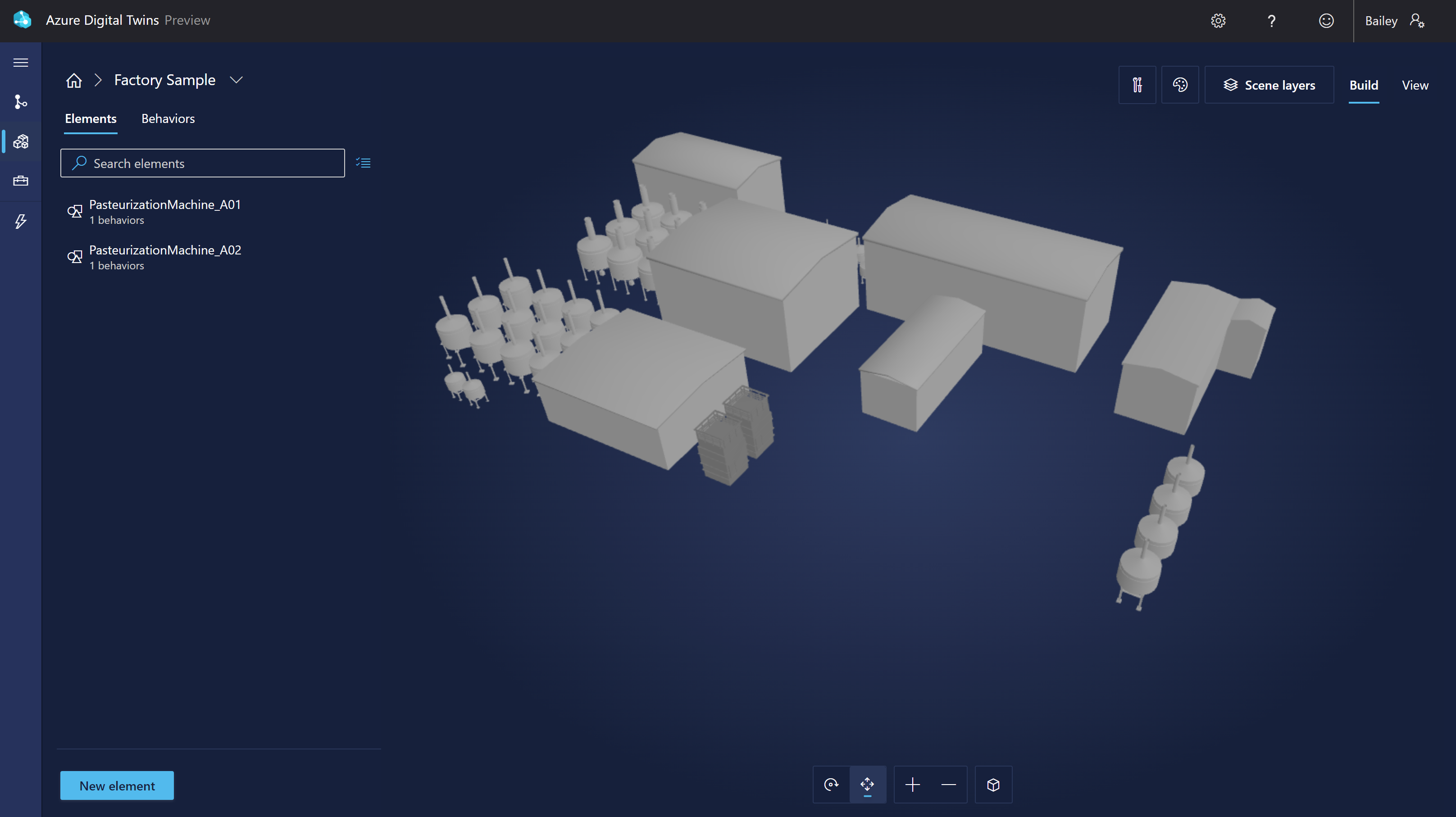 Screenshot of 3D Scenes Studio builder.