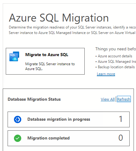 monitor migration dashboard