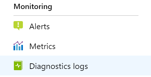 Diagnostic logs