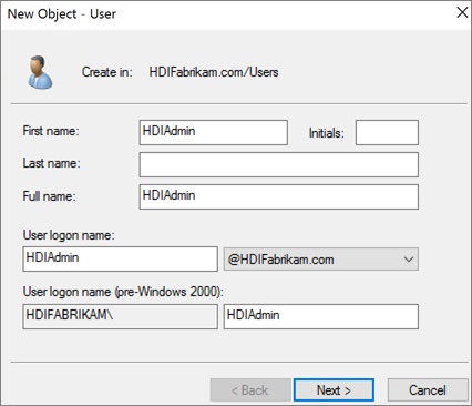 Create a second admin user object
