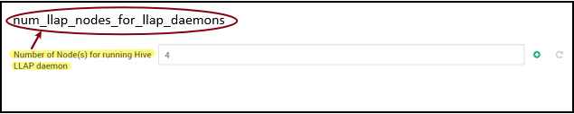 `Number of Nodes for LLAP daemons`.