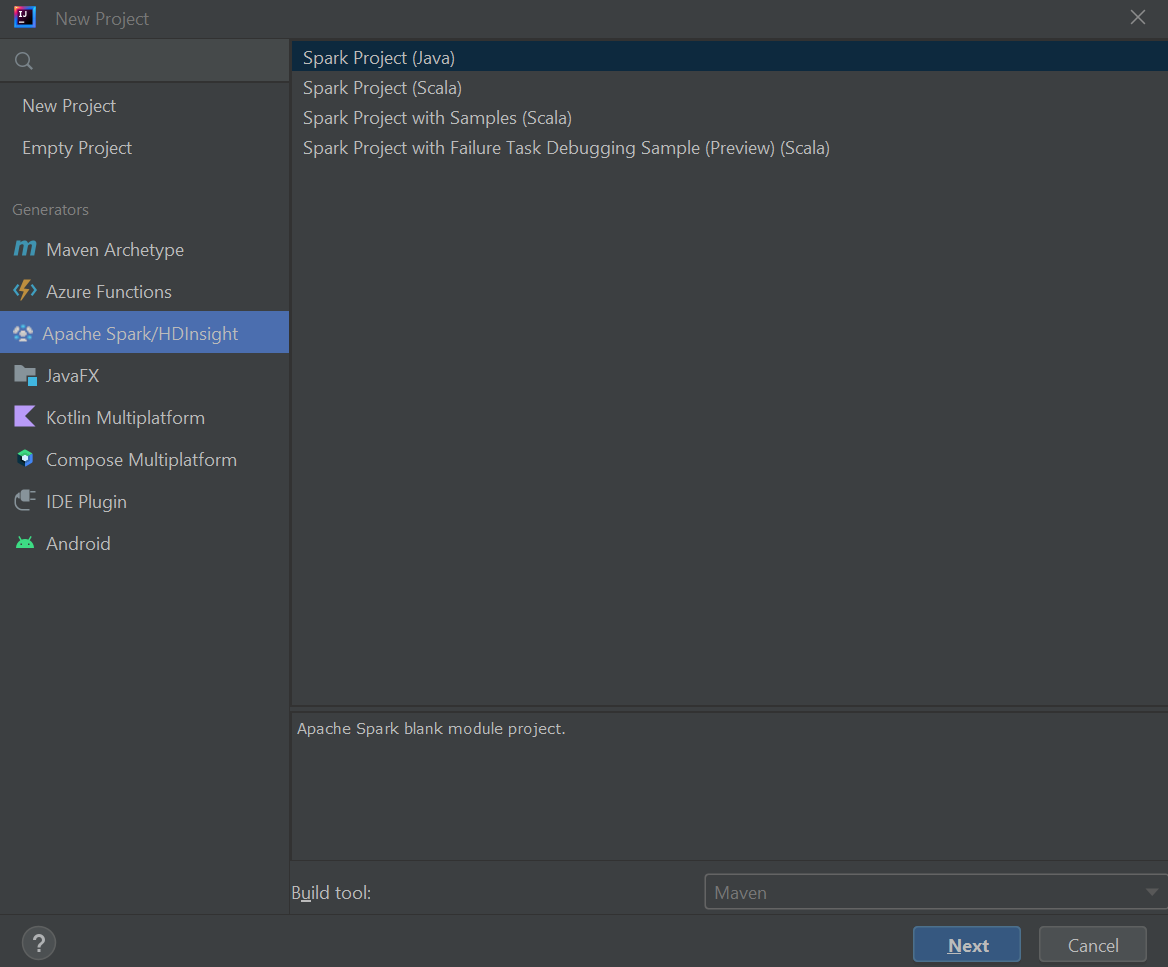 Tutorial: Scala Maven app for Spark & IntelliJ - Azure HDInsight |  Microsoft Learn